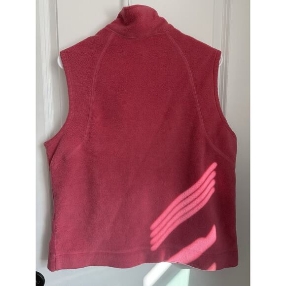 Columbia Pink Fleece Zip Up Vest Size X Large - Picture 8 of 10
